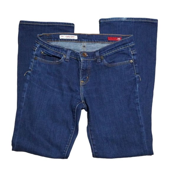 X2 Jeans Curvy Boot Cut Womens Waist 31 Dark Wash Denim - Picture 2 of 13